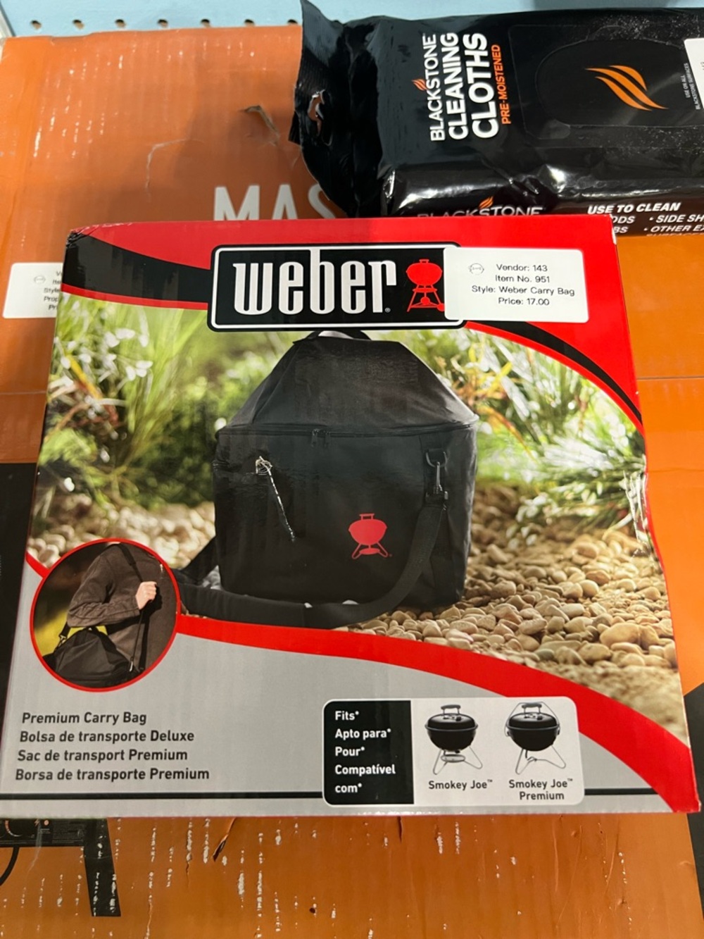 Weber Smokey Joe Premium‎ Carry Bag Cover Case NEW in Box Portable Grill Tote